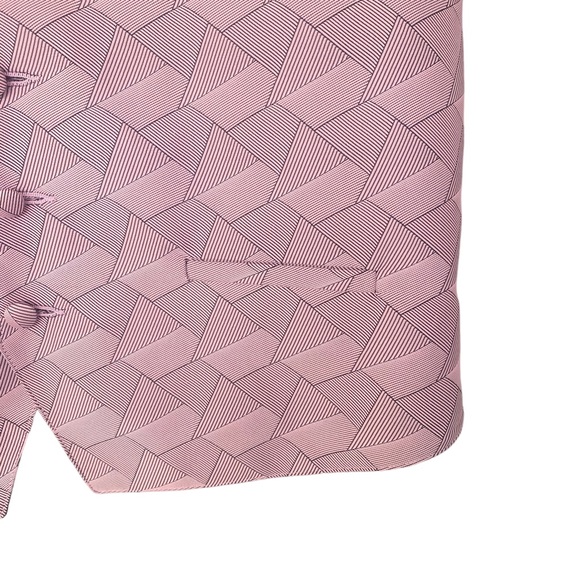 Perry Ellis Suit Separates Pink and Black Vest Medium - Picture 3 of 10